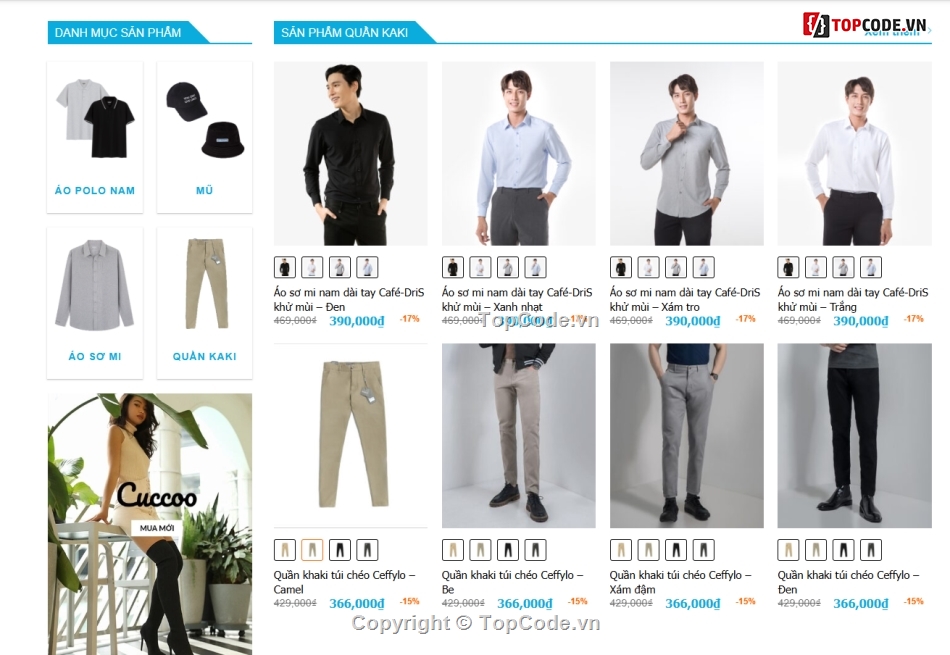 web bán quần áo,website thời trang,share code,theme,wp,wordpress